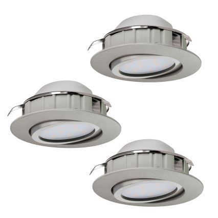 Eglo - ΣΕΤ 3x χωνευτά φωτιστικά οροφής LED PINEDA LED/4,9W/230V