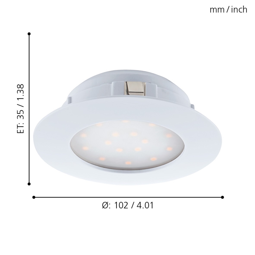 Eglo - Εντοιχισμένο φωτιστικό οροφής LED/11W/230V