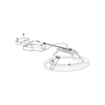 Eglo - Κρεμαστό φως οροφής LED 1 LED/11W/230V