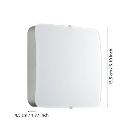 Eglo 95967 - Φωτιστικό οροφής CUPELLA LED/11W/230V ματ χρώμιο
