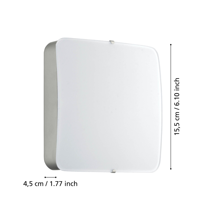 Eglo 95967 - Φωτιστικό οροφής CUPELLA LED/11W/230V ματ χρώμιο