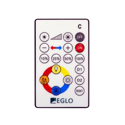 Eglo 95971 - Ρυθμιζόμενο LED φωτιστικό οροφής VOLTAGO 2 LED/14W/230V + τηλεχειριστήριο