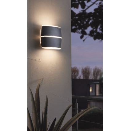 Eglo - Φως τοίχου εξωτερικού χώρου LED 2xLED/6W IP44