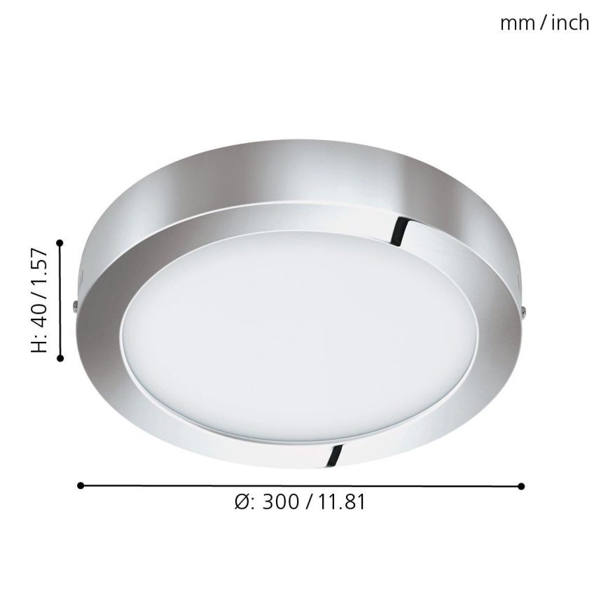 Eglo 96058 - LED φωτιστικό μπάνιου FUEVA 1 LED/22W/230V IP44 Ø 30 cm