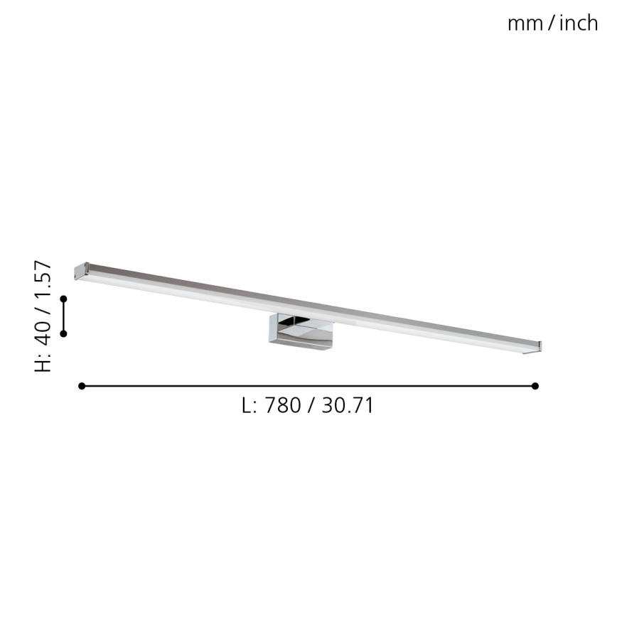 Eglo - Φωτιστικό μπάνιου LED LED/14W/230V 4000K 78 cm IP44