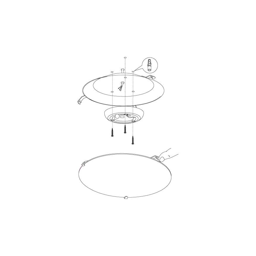 Eglo - Φως οροφής LED 1 LED/11W/230V