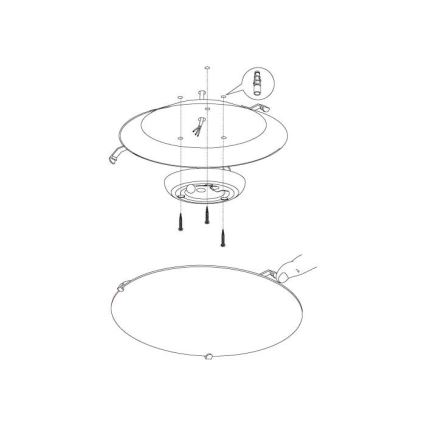 Eglo - Φως οροφής LED 1 LED/11W/230V