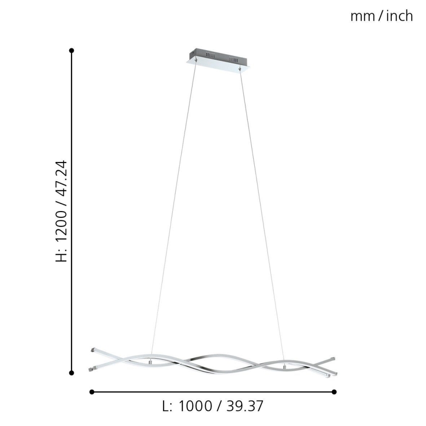 Eglo - Πολύφωτο LED 2 3xLED/13W/230V