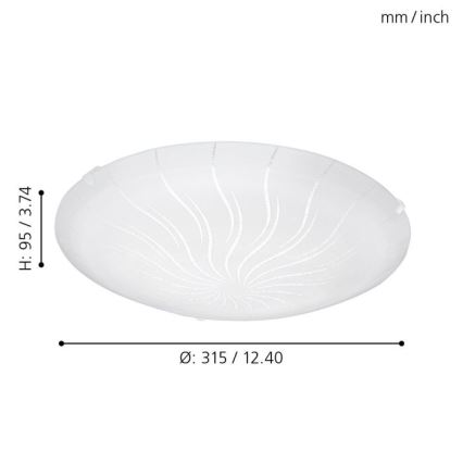 Eglo - Φως οροφής LED 1 LED/11W/230V