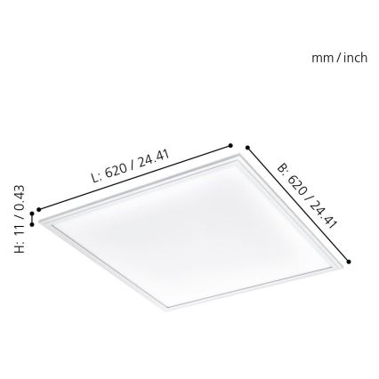 Eglo - Πάνελ οροφής LED LED/40W/230V