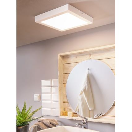 Eglo 96169 - LED φωτιστικό οροφής μπάνιου FUEVA 1 LED/22W/230V IP44 30x30 cm