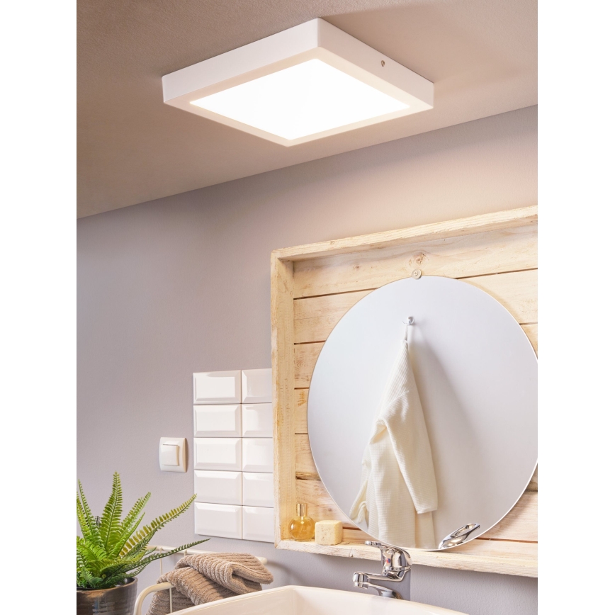 Eglo 96169 - LED φωτιστικό οροφής μπάνιου FUEVA 1 LED/22W/230V IP44 30x30 cm