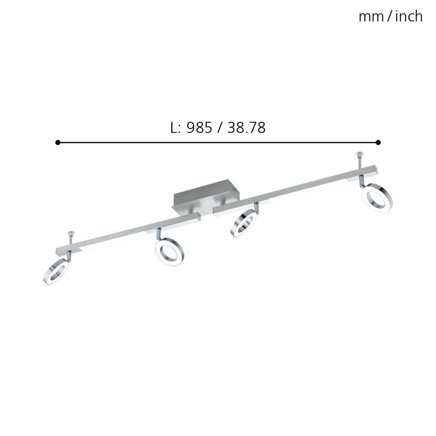 Eglo - Φωτιστικό σποτ 1 4xLED/3,2W + 2xLED/3,3/230V
