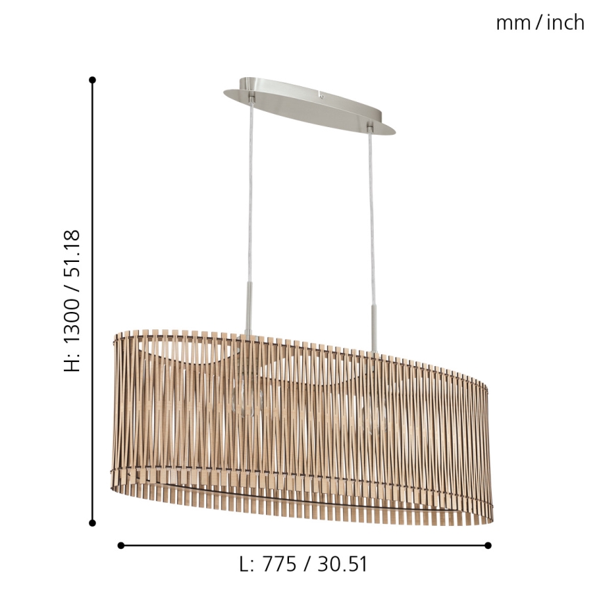 Eglo - Πολύφωτο 2xE27/60W/230V