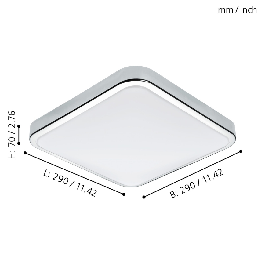 Eglo - LED φωτιστικό οροφής για μπάνιο LED/16W/230V IP44