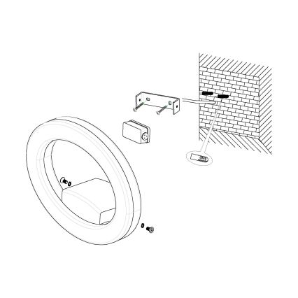 Eglo - Φως τοίχου εξωτερικού χώρου LED LED/10W/230V IP44