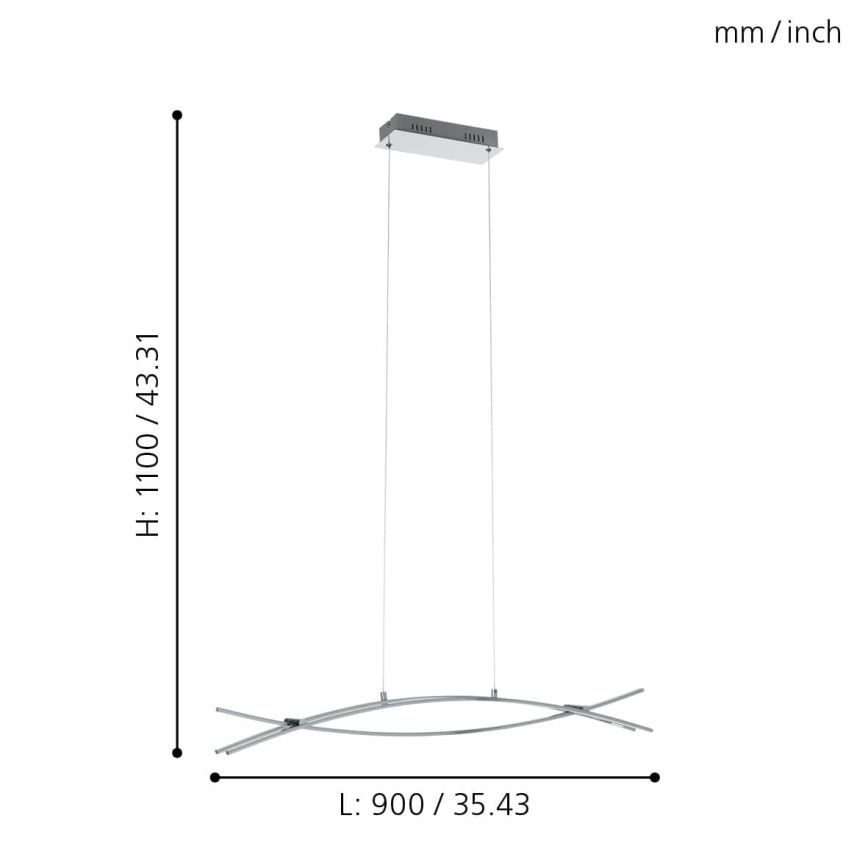 Eglo - Πολύφωτο LED σε σχοινί 3xLED/9W/230V