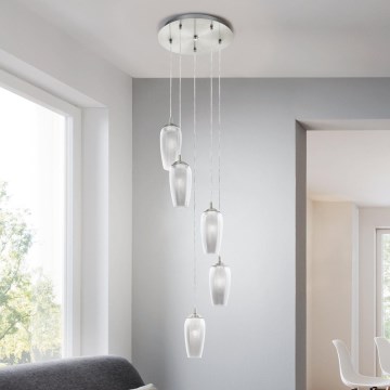 Eglo 96345 - LED πολυέλαιος με καλώδιο ανάρτησης FARSALA 5xG9/2,5W/230V