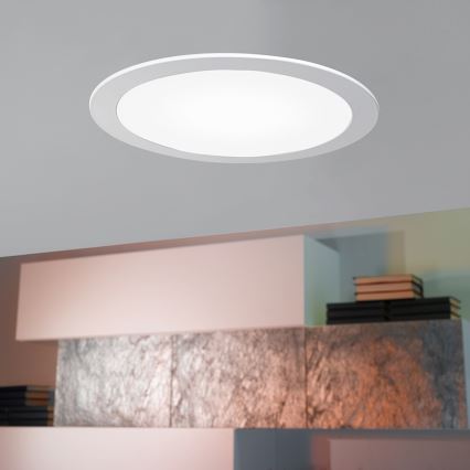 Eglo 96407 - Ρυθμιζόμενο εντοιχισμένο φωτιστικό LED FUEVA 1 LED/10,95W/230V Ø 17 cm