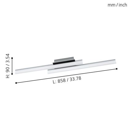 Eglo - Φως οροφής LED 2xLED/10W/230V