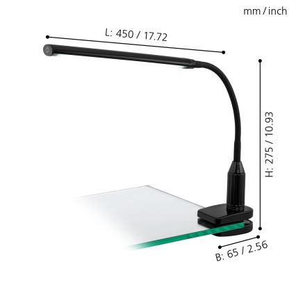 Eglo - Λάμπα dimmer LED με κλιπ LED/4,5W/230V