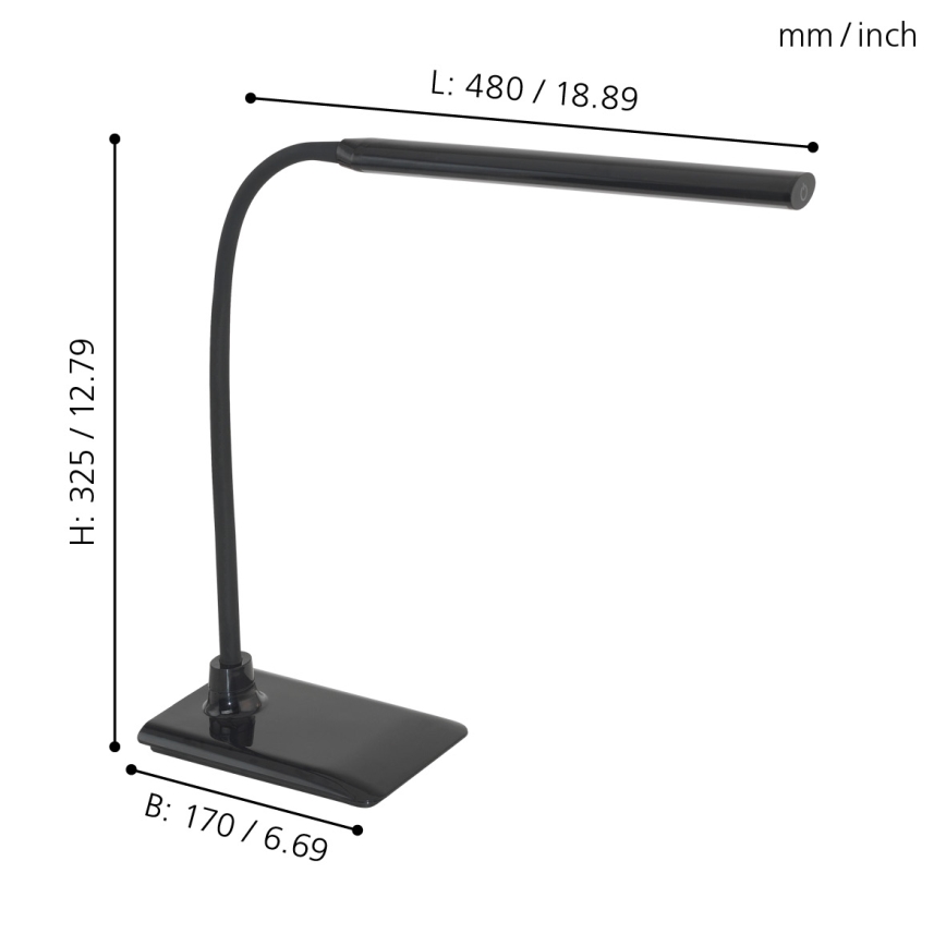 Eglo - Επιτραπέζια λάμπα dimmer LED LED/4,5W/230V