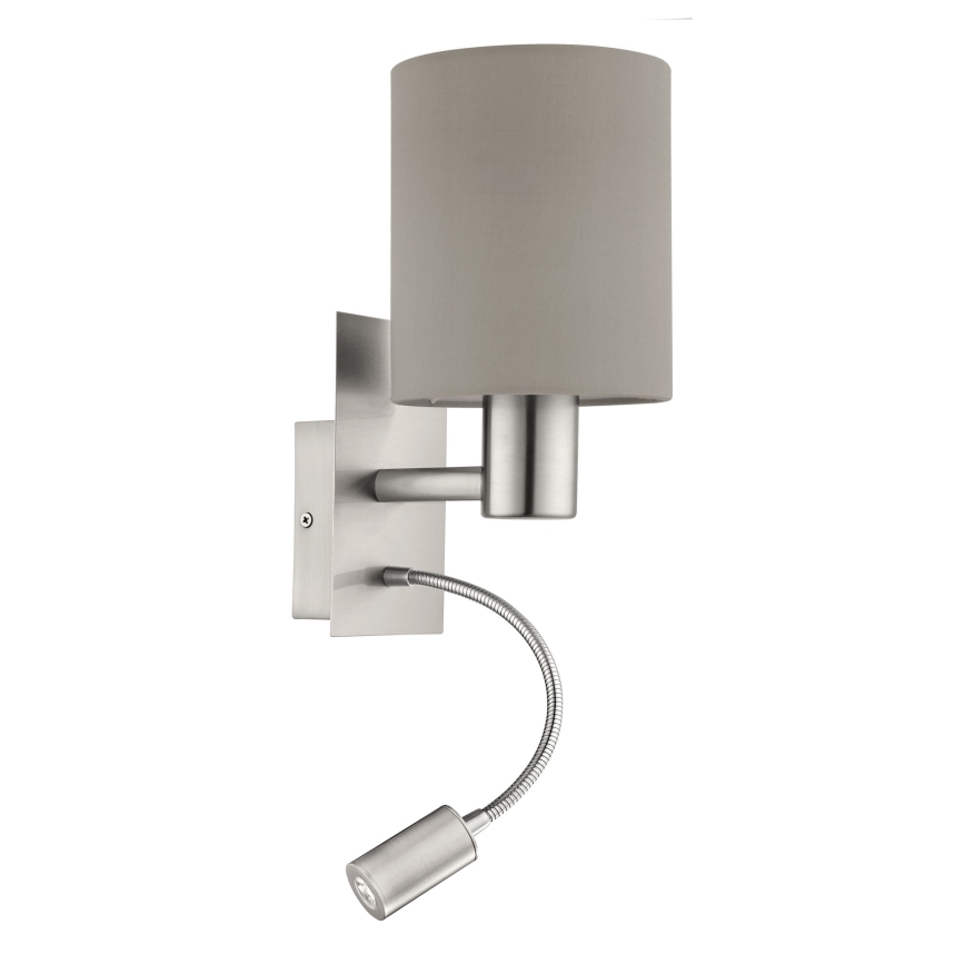 Eglo - LED Εύκαμπτο φωστικό 1xE27/40W+LED/3,8W taupe