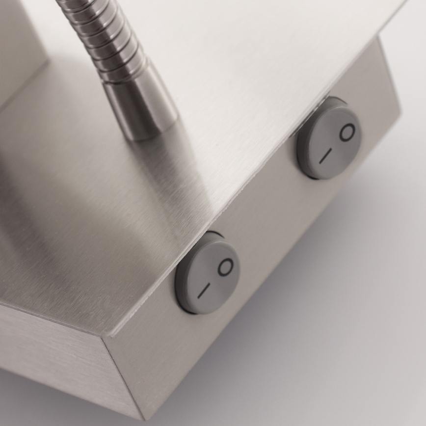 Eglo - Ευέλικτο φωτιστικό LED 1xE27/40W+LED/3,8W σε απόχρωση ταουπέ