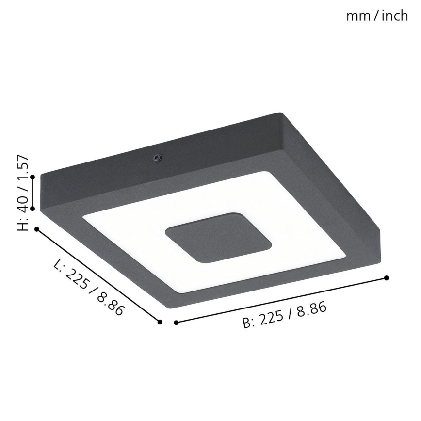 Eglo - LED φωτιστικό οροφής εξωτερικού χώρου LED/16.5W/230V