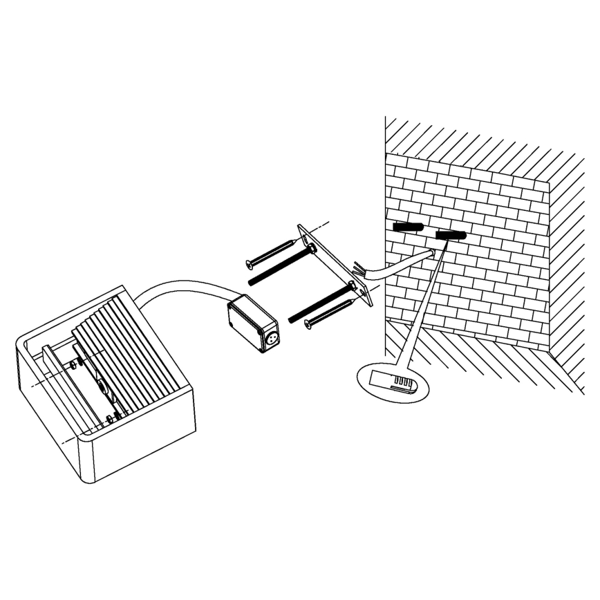 Eglo 96497 - Φως τοίχου εξωτερικού χώρου LED DONINNI 1xLED/6W/230V IP44