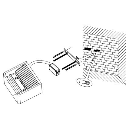 Eglo 96497 - Εξωτερικό επιτοίχιο φωτιστικό DONINNI LED/6W/230V IP44