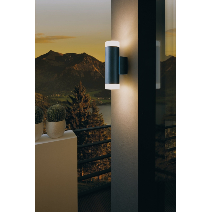 Eglo - Φως τοίχου εξωτερικού χώρου LED 2xGU10/5W IP44