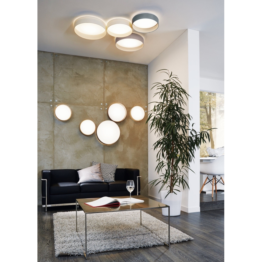 Eglo - LED Dimmable φωτιστικό οροφής 1xLED/18W/230V μπεζ