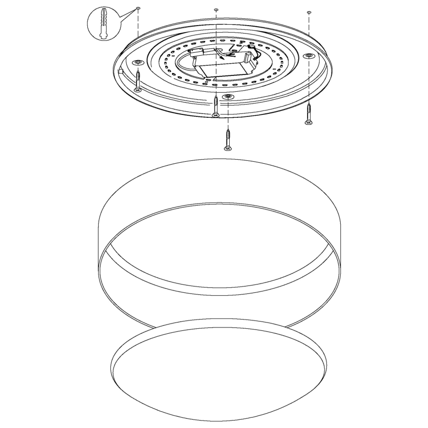 Eglo - LED Dimmable φωτιστικό οροφής 1xLED/18W/230V μπεζ