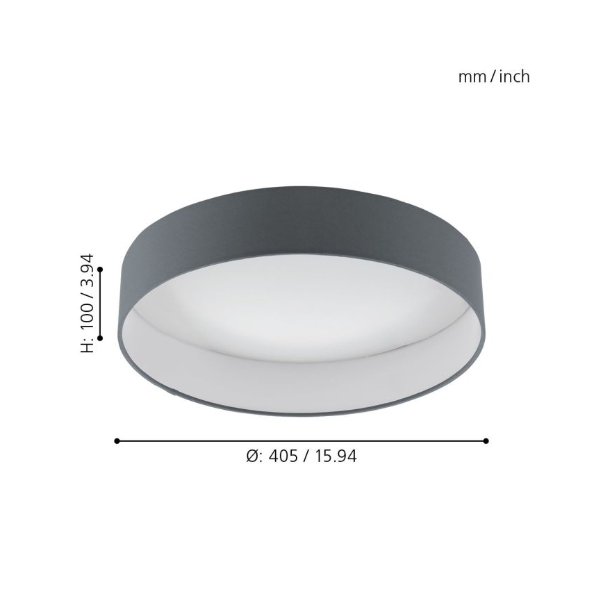 Eglo - LED Dimmable φωτιστικό οροφής 1xLED/18W/230V