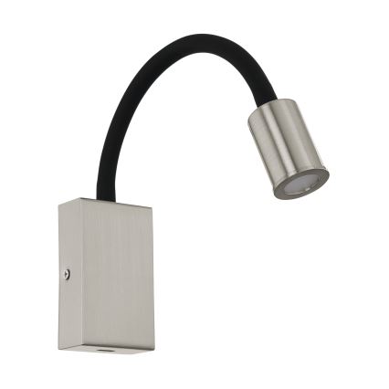 Eglo - LED επιτοίχιο σποτ με ενσωματωμένη θύρα USB LED/3,5W/230V ματ χρώμιο