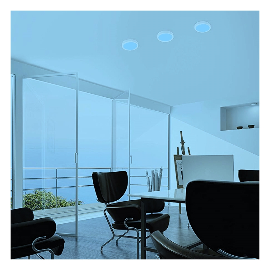 Eglo - Φωτιστικό οροφής dimmer LED RGB FUEVA-C LED/15,6W/230V Bluetooth