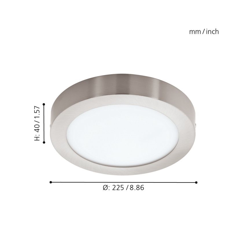 Eglo - LED RGBW Ρυθμιζόμενο φωτιστικό οροφής FUEVA-C LED/15,6W/230V Bluetooth