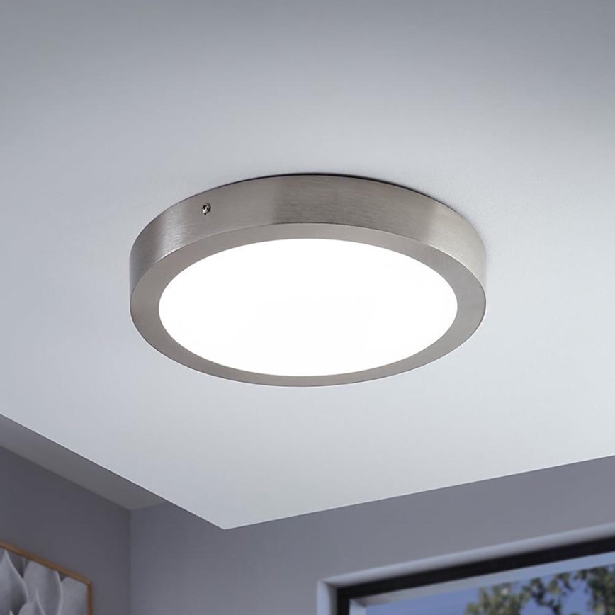 Eglo - LED RGBW Ρυθμιζόμενο φωτιστικό οροφής FUEVA-C LED/21W/230V Bluetooth διάμ. 30 cm