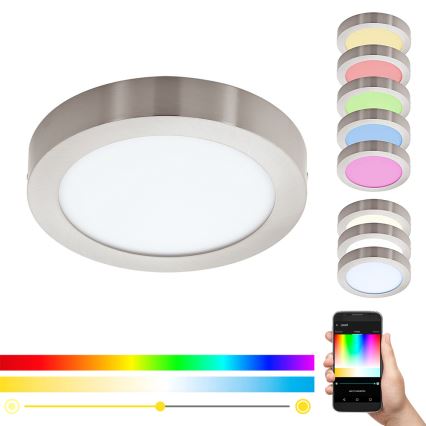 Eglo - Φωτιστικό οροφής dimmer LED RGB FUEVA-C LED/21W/230V Bluetooth