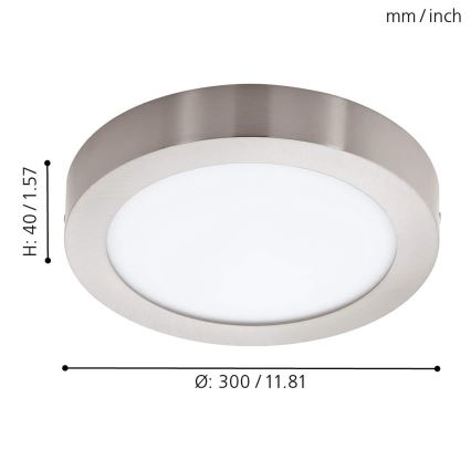 Eglo - Φωτιστικό οροφής dimmer LED RGB FUEVA-C LED/21W/230V Bluetooth