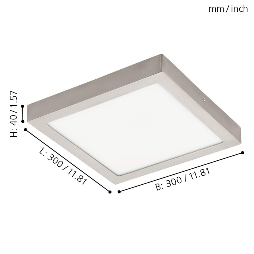 Eglo - LED RGBW ρυθμιζόμενο φωτιστικό οροφής FUEVA-C LED/21W/230V 30x30 cm