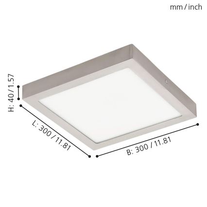 Eglo - Φωτιστικό οροφής dimmer LED RGBW FUEVA-C LED/21W/230V