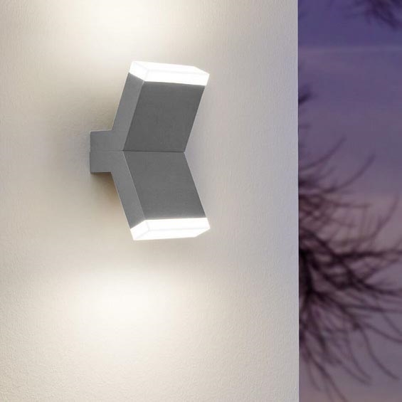 Eglo 96706 - Φως τοίχου LED CANTZO 2xLED/4W/230V γκρι