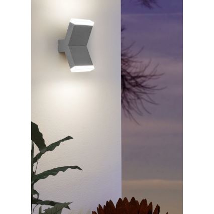 Eglo 96706 - Φως τοίχου LED CANTZO 2xLED/4W/230V γκρι