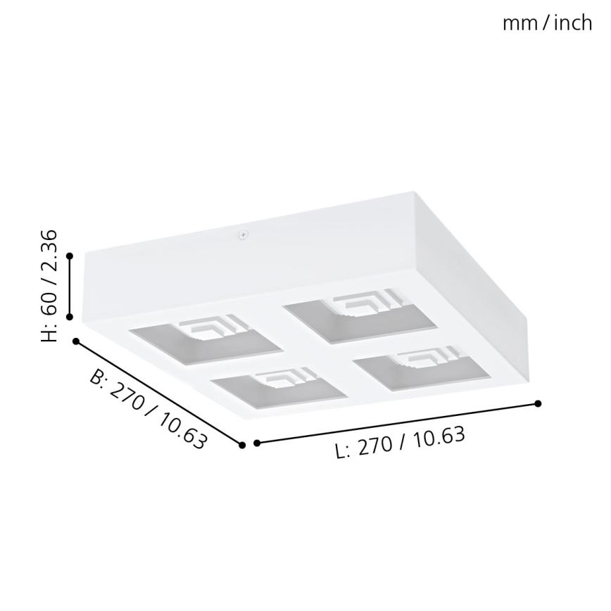 Eglo - Φως οροφής LED 4xLED/6,3W/230V