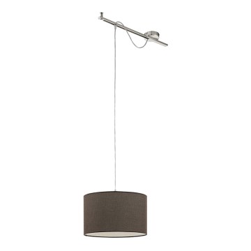 Eglo 96797 - Κρεμαστό φως CALCENA 1xE27/60W/230V καφέ