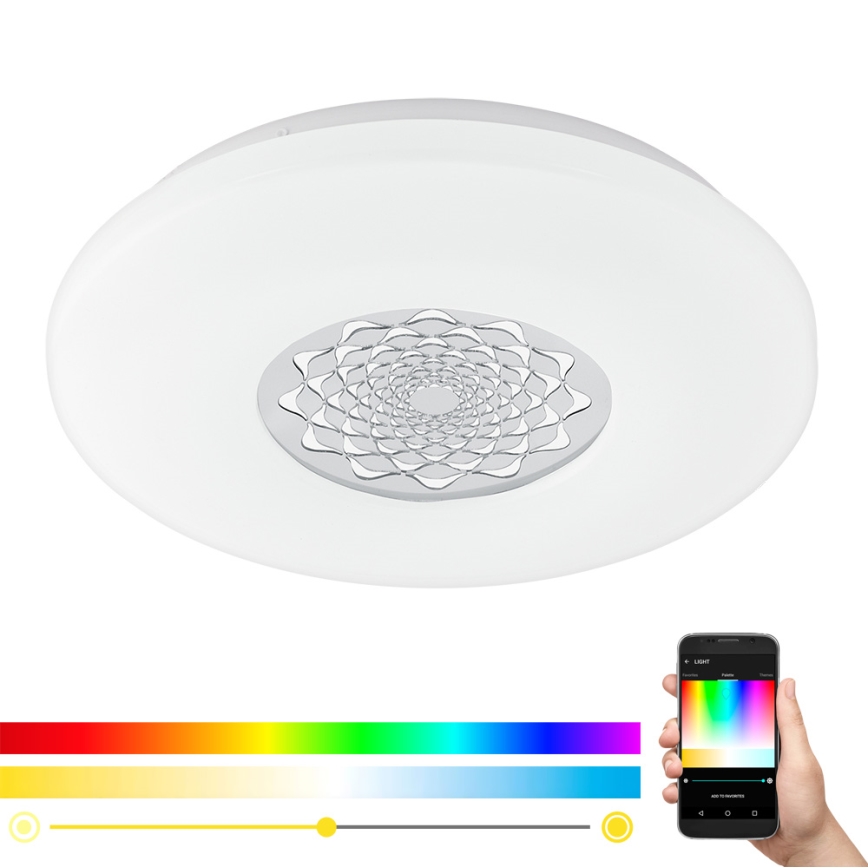 Eglo - Επιτοίχιο φωτιστικό οροφής LED RGBW Dimming CAPASSO-C LED/17W/230V