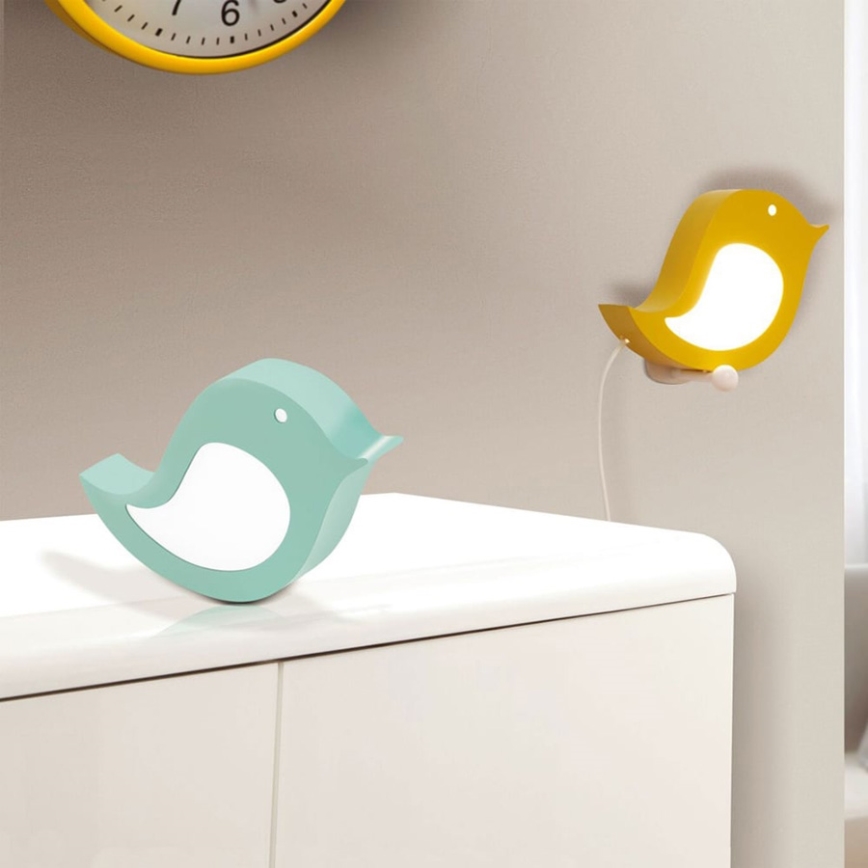 Eglo 96853 - Παιδικό επιτοίχιο φωτιστικό LED SPARINO LED/4,2W/230V πράσινο