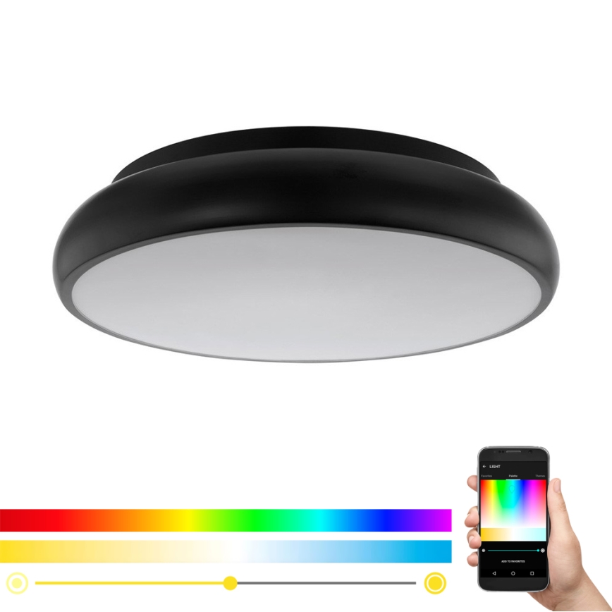 Eglo 96996 - LED RGB φωτιστικό οροφής RIODEVA-C 1xLED/27W/230V